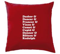 Dasher & Dancer Natale Renna Lista - Cuscino - Rudolph Natale Divertente
