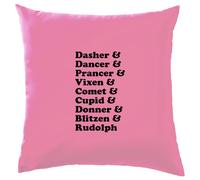 Dasher & Dancer Natale Renna Lista - Cuscino - Rudolph Natale Divertente