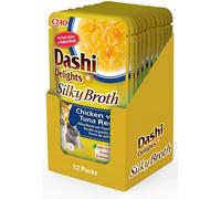 DASHI Delights Cat Silky Broth Busta Multipack 12X40G POLLO CON TONNO