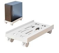 DASHIELL Supporto Per CPU Regolabile, Universale Per PC Portatile, Con Ruote Girevoli, Carrellino Porta PC, Regolabile Supporto Per Computer Tower
