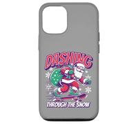 Dashing Through The Snow Skateboard Santa Custodia per iPhone 12/12 Pro