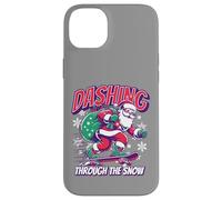 Dashing Through The Snow Skateboard Santa Custodia per iPhone 14 Plus