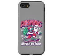 Dashing Through The Snow Skateboard Santa Custodia per iPhone SE (2020) / 7/8