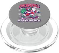 Dashing Through The Snow Skateboard Santa PopSockets PopGrip per MagSafe