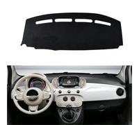 Dashmat Per Fiat 500 500c 500e 2007-2024 Copri Cruscotto Tappetino Coprisedile Copri Cruscotto(Left Hand Black)
