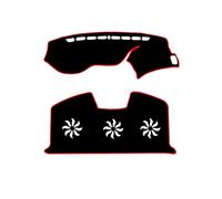 Dashmat Tappeto Auto Per La Nona Generazione Per Accord 2014-2018 Parasole Cuscinetti Decorativi Isolanti Termici Per Console Centrale Anteriore Posteriore(Red)