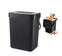 DASIAUTOEM Pattumiera biologica, 3 l, con coperchio, per compost da cucina, per pannolini, inodore, da appendere, per casa, bidone biologico, piccolo