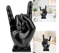 DASIAUTOEM Supporto per Tamburi, Creative Rock Hand Holder Hand, Accessorio per Batteria, Decorazione, Espositore Creativo per Batteristi, Nero, Resina Sintetica
