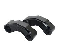 Dasing coppia di estensori specchietti moto riser universale staffa manubrio specchietto retrovisore distanziale retrovisore M10 nero