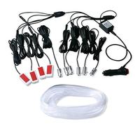 Dasing LED RGB 10 nel 1 con 8 M di Luci per Interni nel Fibra Ottica per Auto Striscia di Controllo App 12V Lampade Decorative per Atmosfera Universali