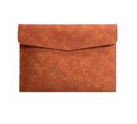 DASJKDI 1 pz Borsa portadocumenti in pelle A4 impermeabile e resistente all'usura, ufficio, forniture for l'archiviazione per Ufficio Conferenza Cartellina Custodia Organiz(Brown-A4)