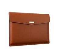 DASJKDI 1 pz. Cartella portadocumenti in pelle impermeabile A4 for ufficio, organizer for documenti, borsa portaoggetti for scuola e per Ufficio Conferenza Cartellina Custodia Organiz(Brown)