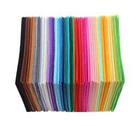 DASJKDI 200-40pcs Felt Fabric Sewing Accessories 10x10cm Non-woven Assorted Color Sheets Patchwork per il cucito e l'artigianato fai-da-te(40pcs)