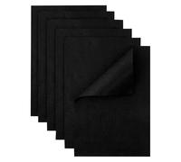 DASJKDI 6PCS Black Felt Fabric Sheets, 8x12 Soft Squares for Sewing, Patchwork, DIY Craft Projects per il cucito e l'artigianato fai-da-te