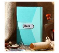 DASJKDI Diario Quaderno A5 con blocco note, for studentesse, ragazze, privacy, password segreta, 240 pagine, manuale, agenda for ufficio, cancelleria scolastica(Green)