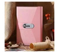 DASJKDI Diario Quaderno A5 con blocco note, for studentesse, ragazze, privacy, password segreta, 240 pagine, manuale, agenda for ufficio, cancelleria scolastica(Pink)