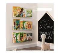 DASJKDI Porta Giornali Design Moderno Espositore for libri illustrati Scaffale for da parete for bambini dietro la porta Libreria sospesa a muro for riporre riviste(3PCS)