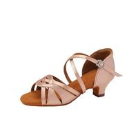 DASJKDI Scarpe da ballo latino for bambini/ragazze/bambini, scarpe sala, tango, salsa, tacco basso, arrivo all'ingrosso for ragazze per Feste Matrimoni Balli Latini Moderni(Black,31)