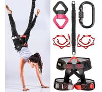 DASKING Elastico Bungee Fitness Equipment Set, Robusta 4D Fly Abbigliamento, Cintura Di Sicurezza Bungee-fitness Imbracatura, Danza Yoga Aereo Corde per Attrezzi Casa