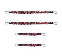 DASKING Set di fasce di resistenza in lattice naturale, resistenti per allenamento a casa, per esercizi di fitness, con manicotto protettivo per stretching del corpo, allenamento di resistenza (18,1