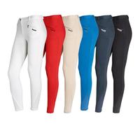 Daslo Pantaloni Equitazione cavallo Donna con grip Quattro Stagioni in cotone