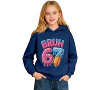 Dasongff 67 Felpa con cappuccio per bambini e ragazze con cappuccio a maniche lunghe con stampa Rigolo 6 7 meme Alpha Slang Kids 67 Ice Cream Drip Meme Hoodie Cheap, Blu 5, 4-5 Anni