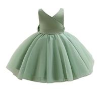 Dasongff Abito da Ragazza con Paillettes per Matrimonio, Damigella d'Onore, Cerimonia, Carnevale, Principessa, Anniversario, Festa, Fotografia 9 Mesi-6 Anni, verde, 5-6 Anni
