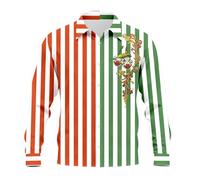 Dasongff Camicia Clown Uomo Medievale Steampunk Gotico Rinascimento a Maniche Lunghe Costume da Pirata Mercenario Camicia pirata da Uomo Camicie Vampiro Rinascimento Vittoriano, verde, M