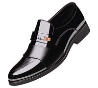 Dasongff Derby Oxford da uomo con lacci Derby Dressing Scarpa Città Costume Azienda Ufficiale Urban Vestiti, Nero , 43 EU