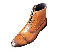Dasongff Derby Uomo Oxfords Scarpa Città Brogues Lacci Matrimonio Dressing Scarpe Pelle Vernice Classica Sera Vestito Vestiti Nero Marrone 37-48, giallo, 39 EU