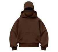 Dasongff Felpa con cappuccio per bambini e ragazzi con zip e giacca calda con cappuccio Balaclava Passamontagna Moto Maschera antivento per sport all'aria aperta Passamontagna da bicicletta autunno