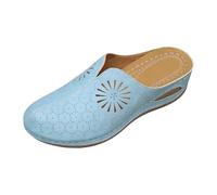 Dasongff Mules et Zoccoli Donna a Punta Chiusa Caccia da Passeggiata Escursionismo Sandali da Spiaggia Comfort Traspirante Antiscivolo Clacchette Confortevoli Ortopediche Sandali e Nu-Piedi Donna, Blu