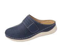 Dasongff Mules et Zoccoli Uomo Donna con Sughero Fibbia Regolabile Solette Scarpe da Giardino Confortevole Interno Esterno Economico, Marina, 39 EU