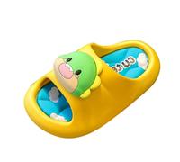 Dasongff Pantofole da bagno per bambini, leggere, per la casa, antiscivolo, sandali da piscina da spiaggia per ragazzi, Giallo 2, 37 EU
