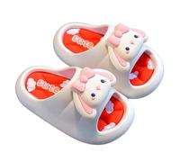 Dasongff Pantofole da bagno per bambini, leggere, per la casa, antiscivolo, sandali da piscina da spiaggia per ragazzi, Bianco 3, 39 EU