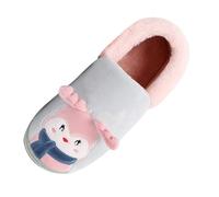 Dasongff Pantofole da donna da uomo, pantofole da mucca, invernali, calde, pelliccia, comode, cartone animato, animali, fodera antiscivolo per interni ed esterni, grigio, 41 EU