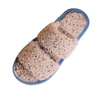 Dasongff Pantofole da donna, pantofole in schiuma memory antiscivolo, comode pantofole per ospiti, da donna, invernali, con punta aperta, pantofole per interni ed esterni, grigio, 43 EU