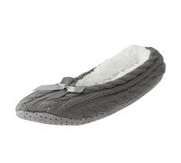 Dasongff Pantofole Donna Ballerina Donna Confortevole Pantofole Balletto Pantofole Indoor Ragazza Ballerine, Grigio 1, 40 EU
