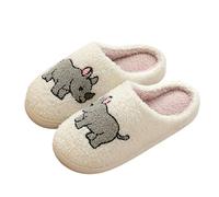 Dasongff Pantofole Donna Pantofole Uomo Inverno Confortevole Duvette Senza Slip Scarpe Adulto, grigio, 39 EU