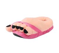 Dasongff Pantofole Drole Big Toe da donna, invernali, calde, in feltro, in pelliccia sintetica, con fodera chiusa, Charentaise Comfort in schiuma a memoria di forma, antiscivolo, suola, A Rosa., 39 EU
