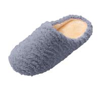 Dasongff Pantofole invernali da donna, carine natalizie, antisdrucciolevole a quadretti, splicing, per esterni e interni, regali di Natale, punta chiusa, comoda e morbida, invernale, carina, grigio