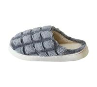 Dasongff Pantofole invernali da uomo e donna con suola morbida antiscivolo statica, calde, silenziose, portatili, grigio, 41 EU