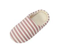 Dasongff Pantofole per supporto arco uomo Confortevole Interno Punto fatto a mano Microsuede Zoccolo facile da mettere Casa Scarpe Con Pelliccia Calda gomma Esterno, rosa acceso, 37 EU