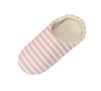 Dasongff Pantofole per supporto arco uomo Confortevole Interno Punto fatto a mano Microsuede Zoccolo facile da mettere Casa Scarpe Con Pelliccia Calda gomma Esterno, Rosa, 39 EU