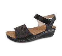 Dasongff Sandali da donna Infradito piatte per elastico cinturino estivo confortevole zeppa da passeggio scarpe da donna antisrapanti traspiranti e nudi piedi Boemia punta aperta con tacco a buon