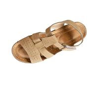 Dasongff Sandalo da donna estivo confortevole ortopedico a maglia a punta aperta scarpe antiscivolo traspiranti casual sandali da passeggio leggeri boho platform sandals donna, marrone, 43 EU