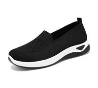Dasongff Scarpe da ginnastica senza lacci da donna estive con punta aperta incrociata e cinturino alla caviglia piatte sandali donna estate chic chiuso sandali piattaforma romana scarpe chiuse comode