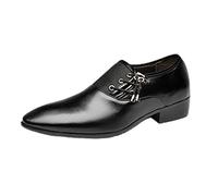 Dasongff Scarpe Oxford da Uomo Scarpe Uomo Città Costume Matrimonio Ufficio, Nero , 45 EU