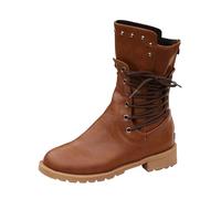 Dasongff Scarpe Stivali Stivaletti alla Caviglia Camperos Texani Primavera Estate Punta Donna, marrone, 41 EU