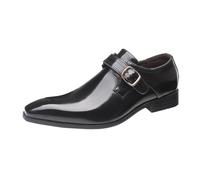 Dasongff Scarpe Uomo Pelle Brogue Oxfords Scarpa Uomo Città Scarpe con Lacci per Uomini Scarpe Matrimonio, Nero 3, 46 EU